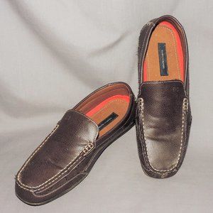 Tommy Hilfiger Dathan Casual Brown Slip On Loafers Shoes